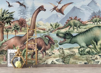 fototapeta na ścianę z dinozaurami