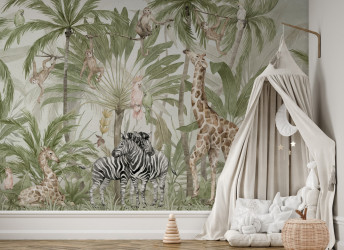 tapeta na ścianę dżungla