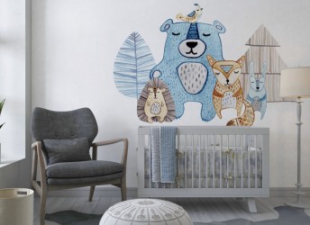 Naklejki na ścianę do pokoju dziecięcego styl skandynawski